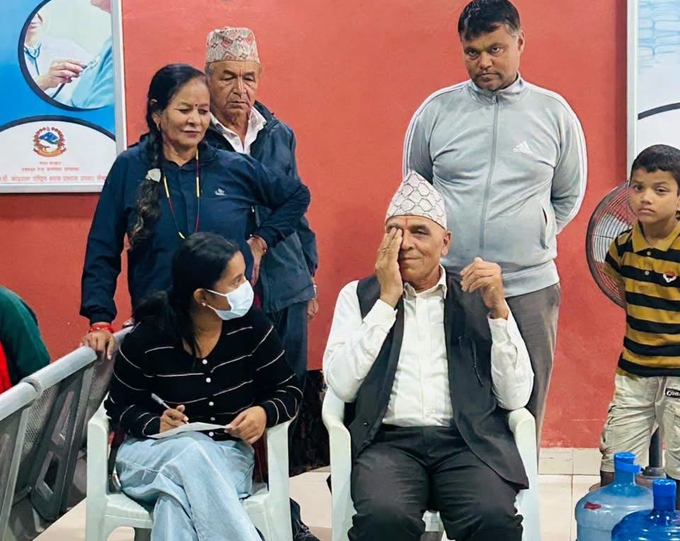 लियोको आँखा शिविरमा १ सय जना लाभान्वित, कार्तिक ८ गते शिविर नहुने